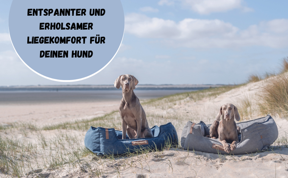 Кругле ліжко для собак TRIXIE Föhr, діаметр 70 см, чорний/пісочний колір, з ручкою для перенесення, м'яке та миється