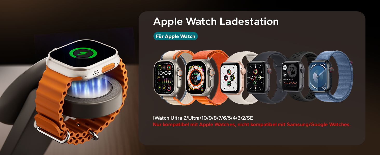 Зарядна станція MagSafe 3-в-1 для Apple Watch та iPhone. Біла (глибокий сірий). Підтримка iPhone 17, 16, 15, 14, 13, 12 Pro Max