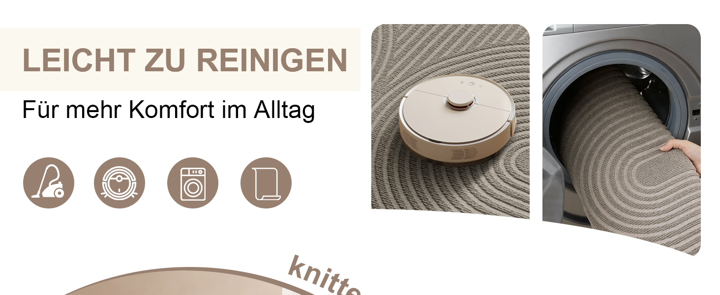 Килимок примічний та вуличний FEOMOS 80x120 см, протиковзний вологопоглинаючий килим для вхідних дверей, коридору, балкона та кухні, бежевий, придатний для прання