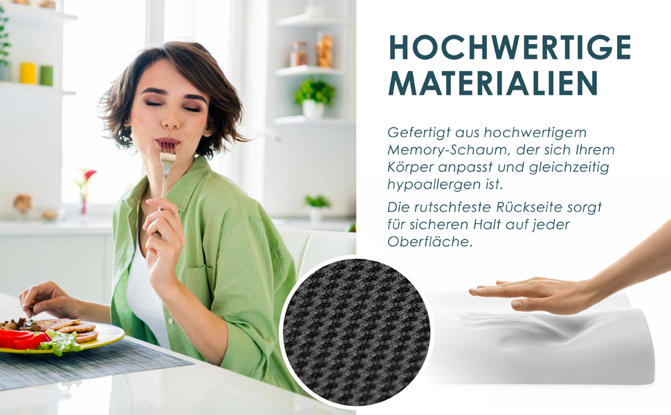 Ортопедична подушка для сидіння Nachtengel з Memory Foam (3 ступені жорсткості) для ергономічного комфорту, полегшення болю в куприку та зменшення болю – ідеально підходить для офісного крісла, автосидіння та ін. (1 шт, Medium (60-100 кг)) Чорний колір