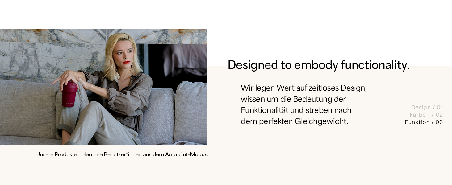 Термокружка LARS NYSØM 380 мл - термокружка для кави та чаю з нержавіючої сталі | З ізоляцією, без витоку, для подорожей | Berry Red/Carbon Black