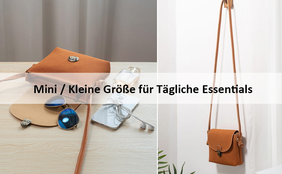 Маленька сумка через плече жіноча з замком, екошкіра, коричнева кросбоді для дівчат, сумка для телефону