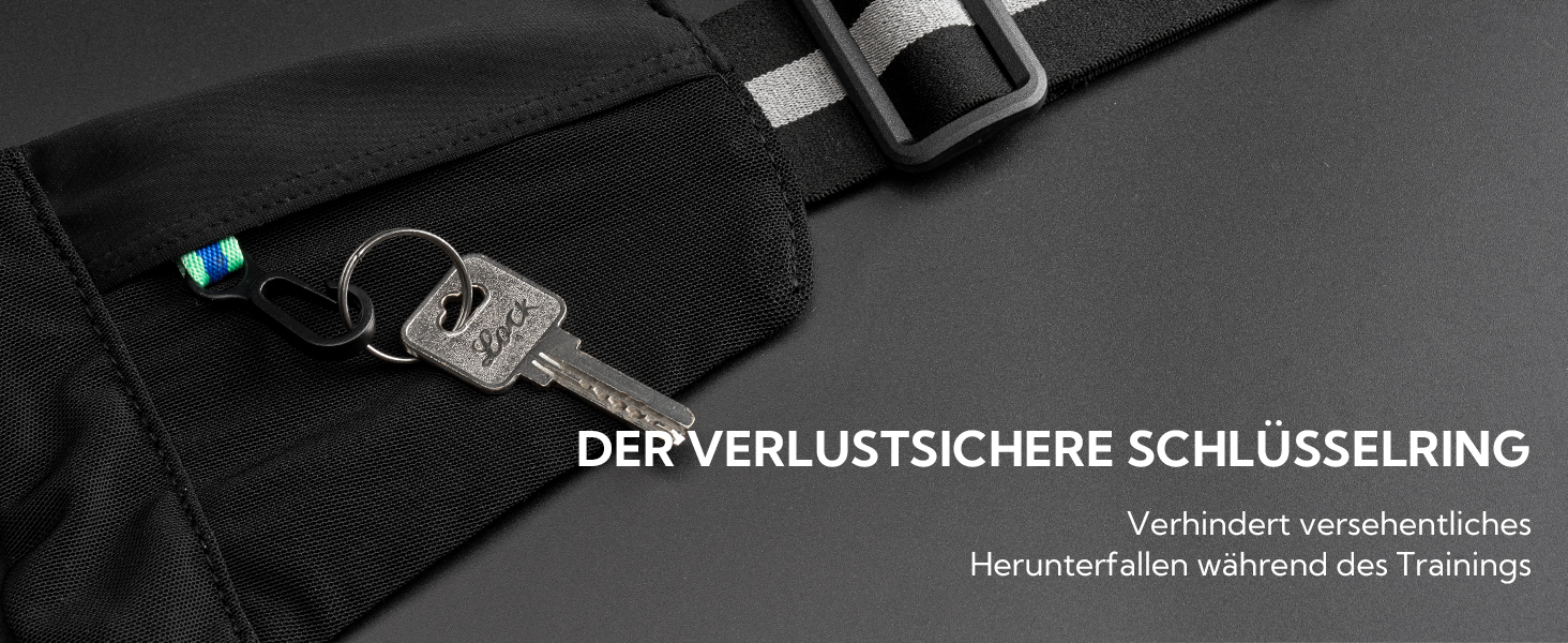 Поясна сумка для бігу Waterfly: поясна сумка для бігу, тренувань, фітнесу з 4 кишенями для телефону, чоловіча та жіноча