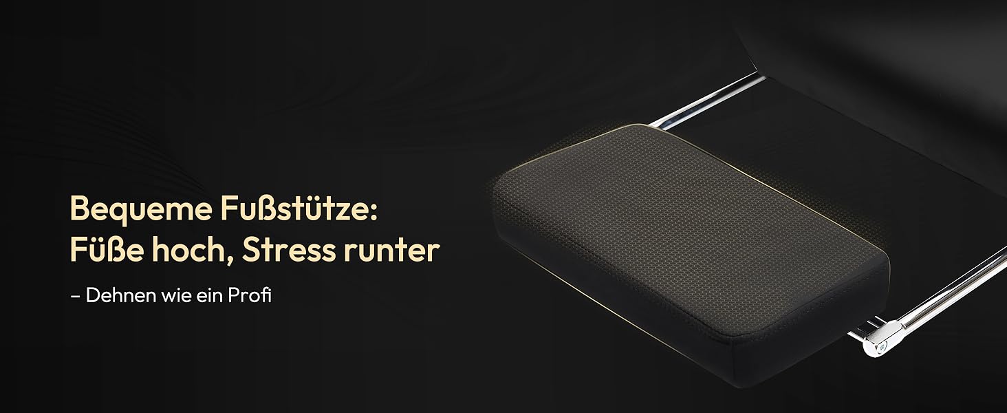 Ігровий крісло Dowinx з мікрофібри: дихаючий, ергономічний, з підніжкою, чорний