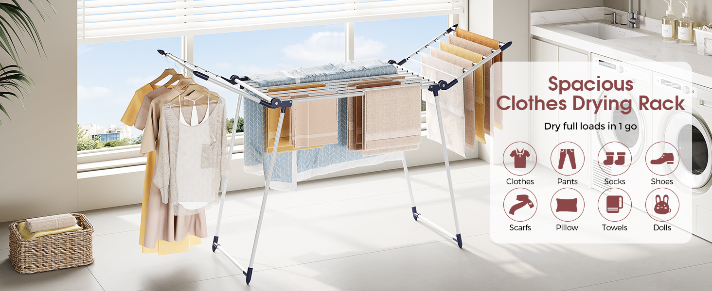 Стійка для сушіння білизни, розкладний сушильний стійка 