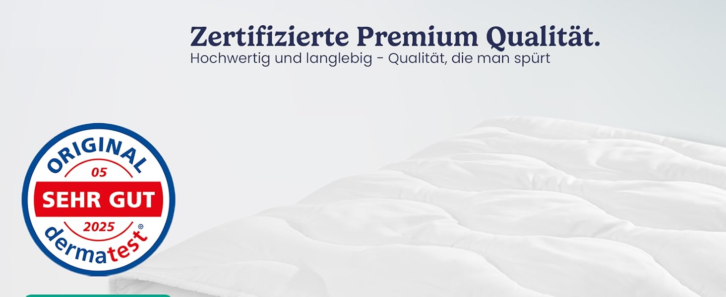 Пухова ковдра Gentle North 155x220/200x200 - для алергіків, м'яка, пухнаста, легкою літньою ковдрою, 60°C