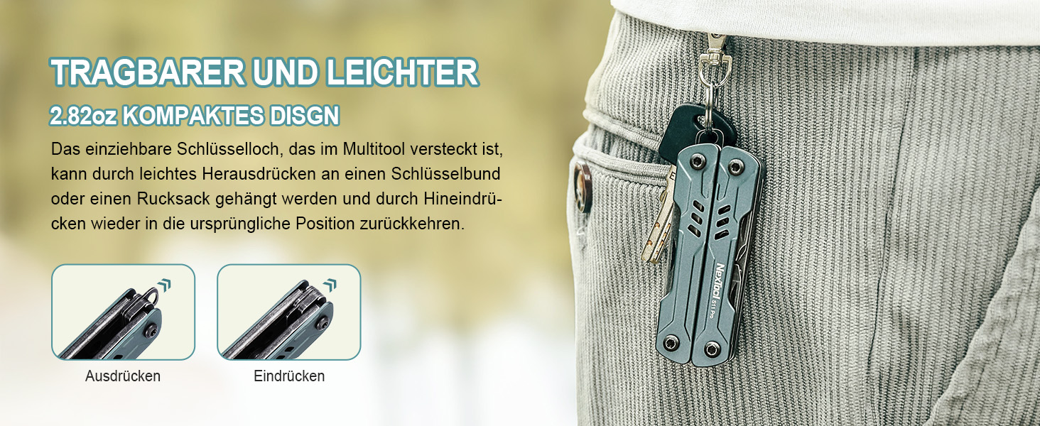 Мультитул NexTool Mini Sailor S11 Pro (12-в-1), сталь, для кемпінгу, туризму, DIY, EDC, подарунок для чоловіків