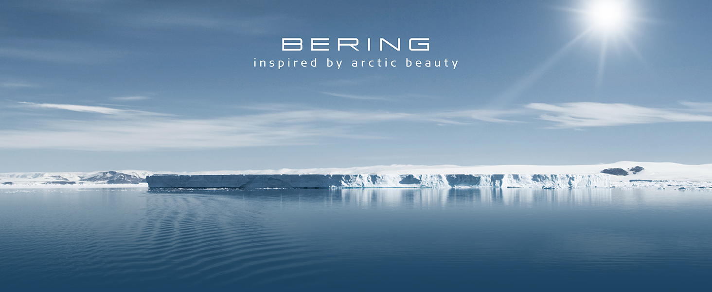 Годинник Bering чоловічий Solar, 40 мм, корпус та циферблат з нержавіючої сталі, браслет Milanaise, сапфірове скло, 5 ATM, 14440-077