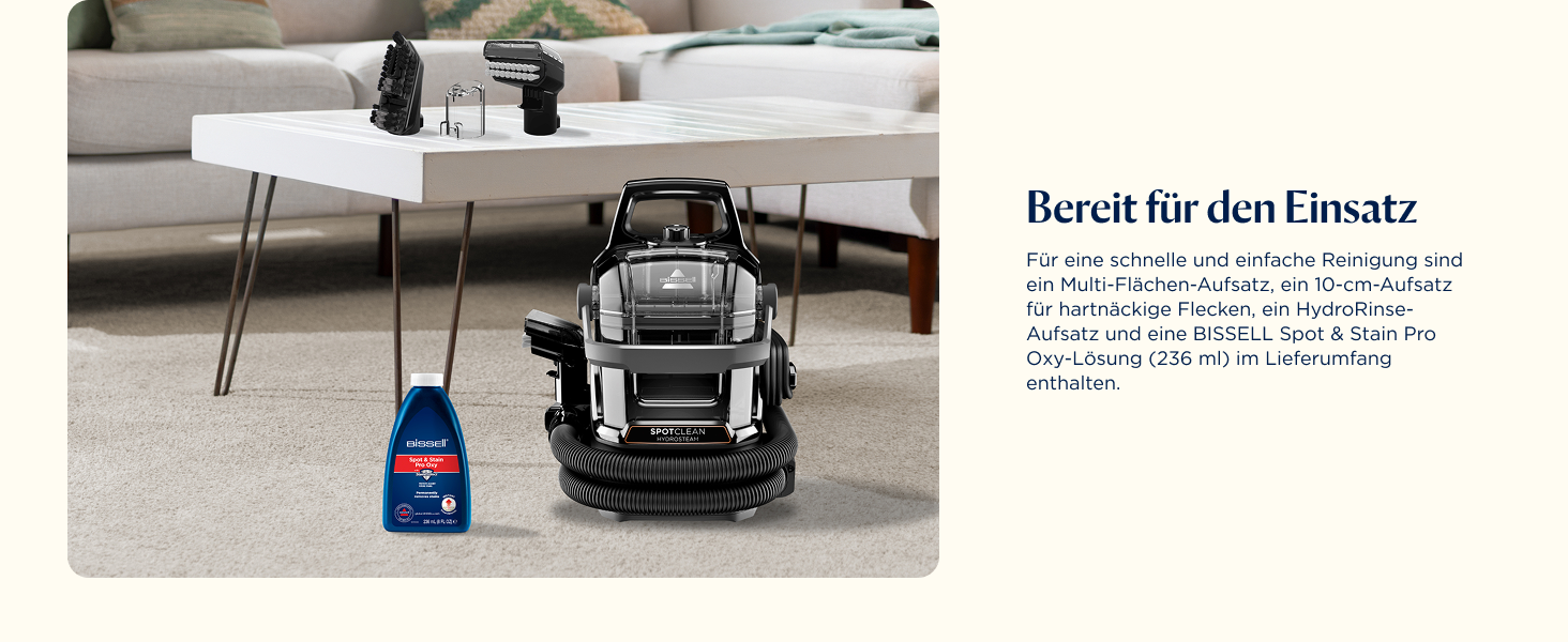 БІССЕЛ SpotClean HydroSteam: пароочисник для килимів та м'яких меблів, потужний 1000W, 3689N (новинка)