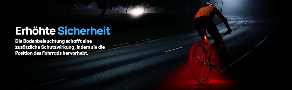 Fischer велосипедний LED задній ліхтар Twin Stop, з акумулятором, 360° підсвічуванням, до 8 годин роботи, USB зарядка, чорний