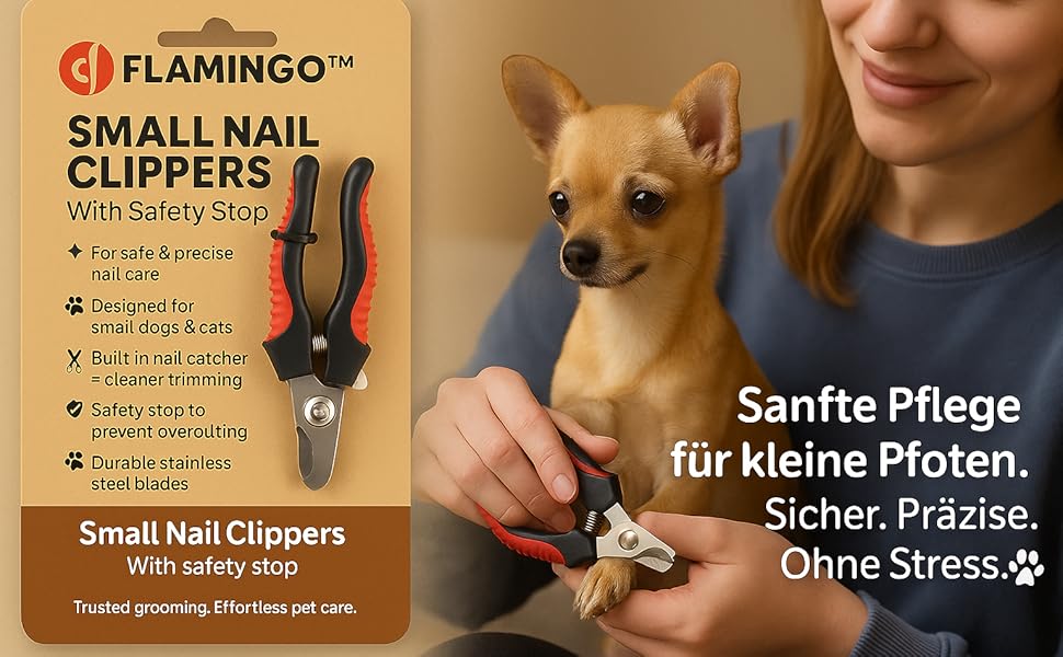 Професійний інструмент для стрижки кігтів собак Flamingo Krallenschere - XL, для великих порід (лабрадори, німецькі вівчарки, ротвейлери, голден ретривери)