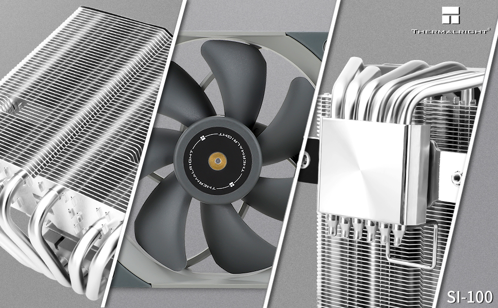 Thermalright SI-100: Повітряний кулер для CPU з 6 тепловими трубами, тихий вентилятор TL-E12 PWM, технологія AGHP 3.0, сумісний з AM4/AM5/Intel 1150/1151/1200/1700/1851/2011