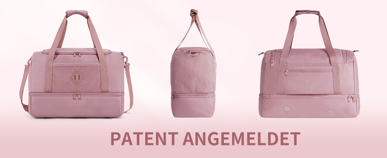 Спортивна сумка Wandf для ручної поклажі в літак (45x36x20 см) з відділенням для взуття та мокрих речей, бежева