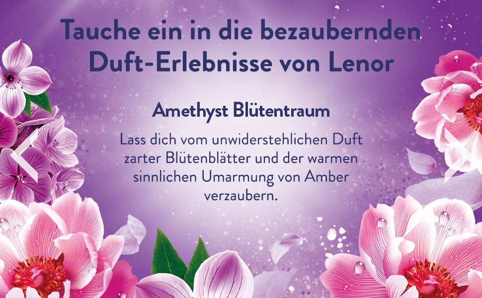 Кондиціонер для білизни Lenor Amethyst Blütentraum, аромат Аметист, 12x38 прань