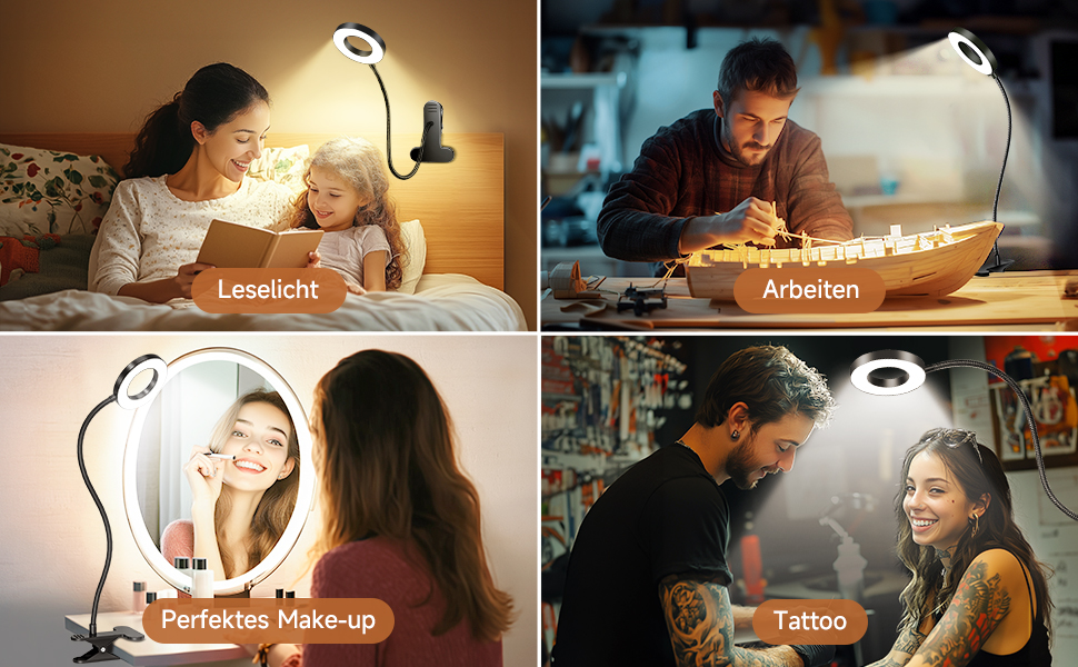 Світлодіодна приліжкова лампа One Fire 48 LED з USB, 3 режими, диммування, адаптер 10W, гнучка, для ліжка/дитячої