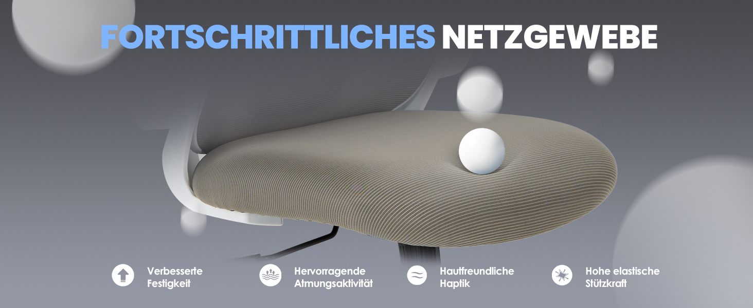 Офісне крісло Colamy Ergonomic з регульованою підголівником та поперековою підтримкою, Khaki