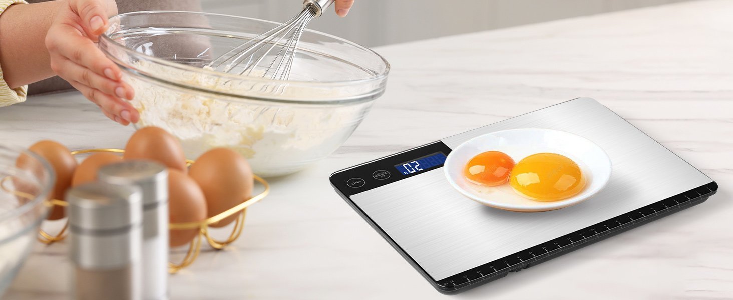 Кухонні ваги Dr. Oetker 10 кг, цифрові з LCD-дисплеєм, мультифункціональні для приготування та випікання, точність до 1г, функція тарування, 6 одиниць вимірювання, модель K30H