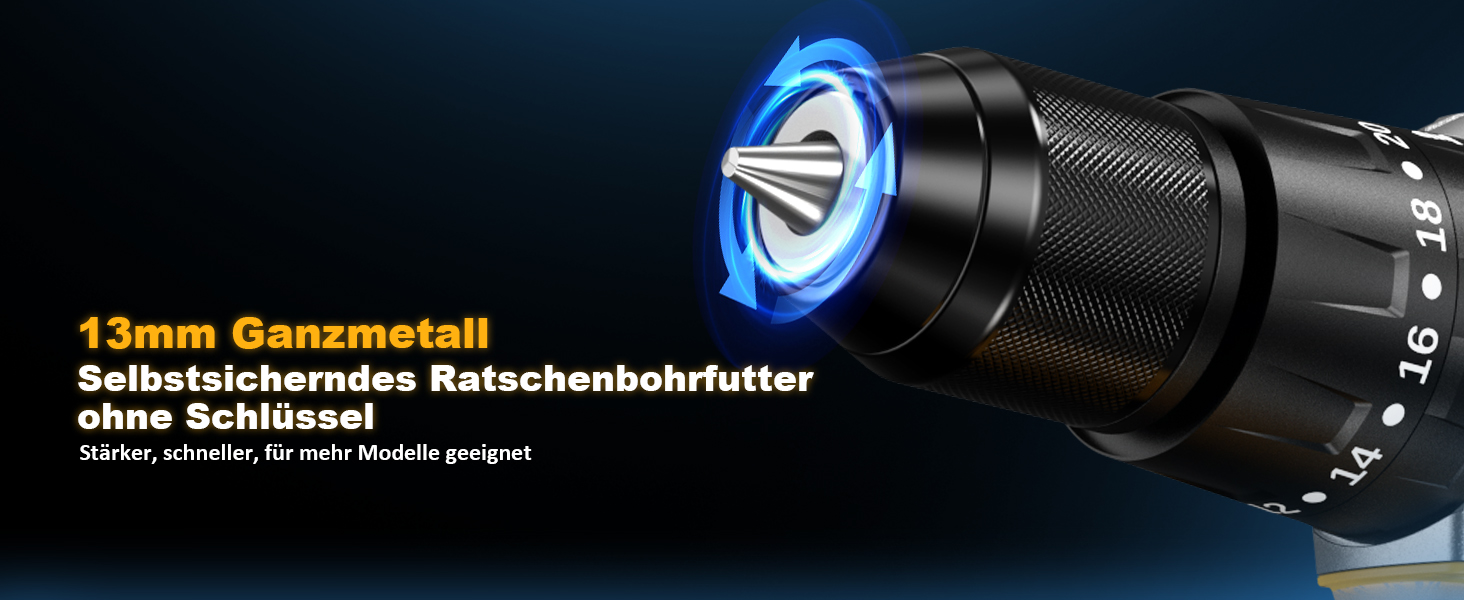 Акумуляторний ударний дриль-шуруповерт 21V - 120Nm безщітковий, комплект з 2 акумуляторами 4Ah, 20+3 ступені крутного моменту, патрон 13 мм, 2 швидкості, 35-елементний набір аксесуарів