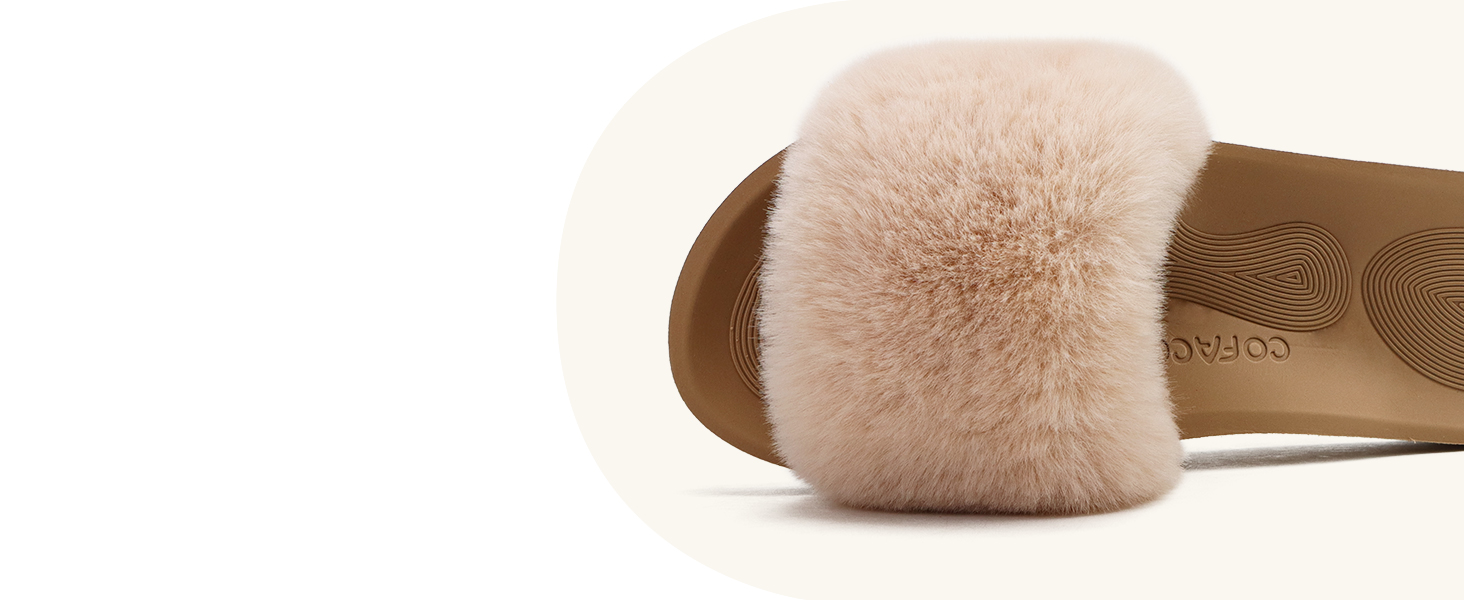 Тапочки жіночі пухнасті, рожеві, з хутром, COFACE – домашні, теплі, для дому, літні, зимові, басейну, пухнасті шльопанці