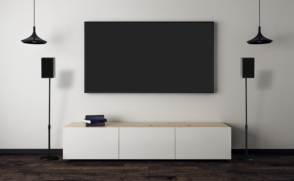 Підставка для колонок Xantron® ECO-SS05: регульована висота до 103 см, з антиковзким покриттям та прихованою прокладкою кабелю, комплект з кріпленням