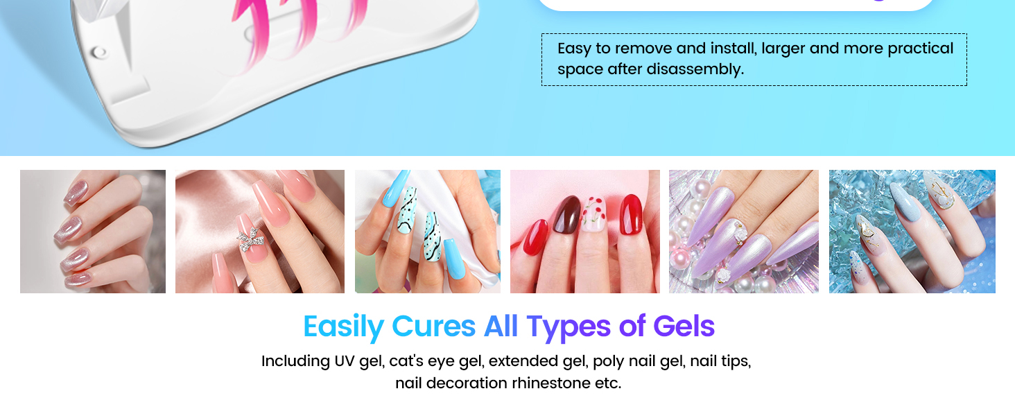 JODSONE 320W UV LED лампа для нігтів з авто-сенсором, 72 світлодіоди (червоне світло) та 4 таймерами (10/30/60/99s) – професійний апарат для сушіння гель-лаку, гелю та шелаку для рук і ніг