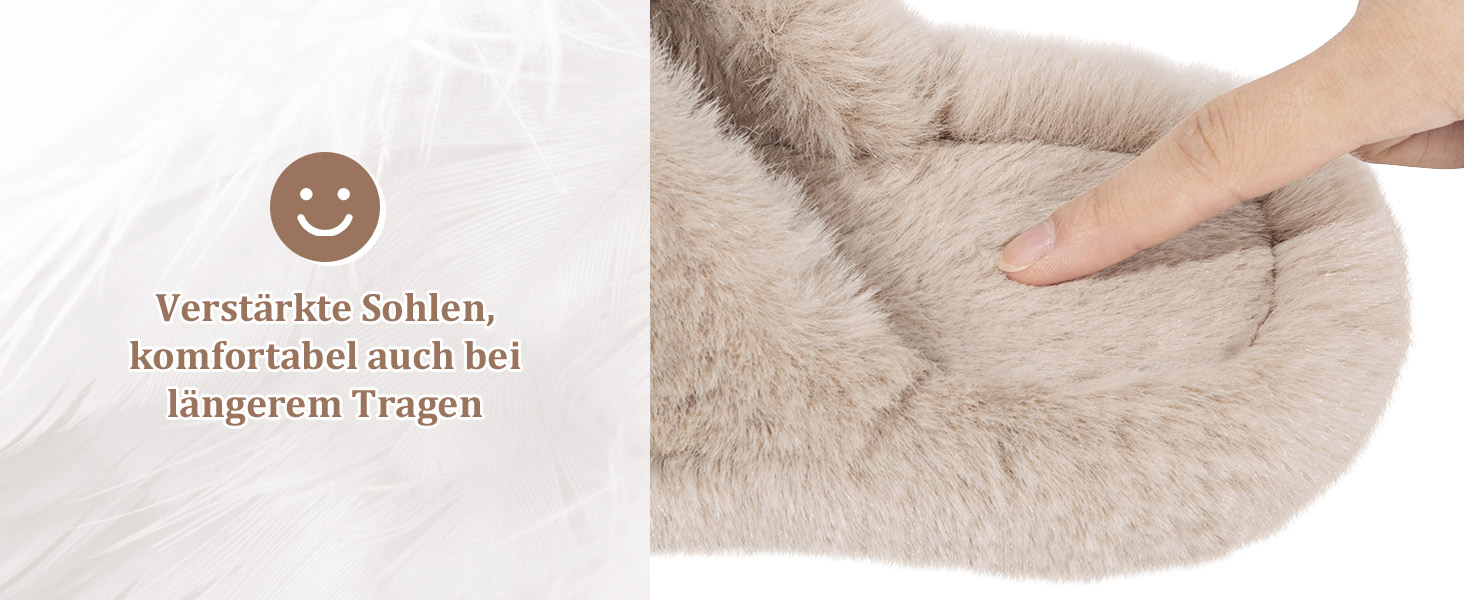 Жіночі тапочки з м'якою підкладкою, антиковзні, теплі, пухнасті, відкриті, для дому та вулиці, розмір 36/37 EU, 2 кольори