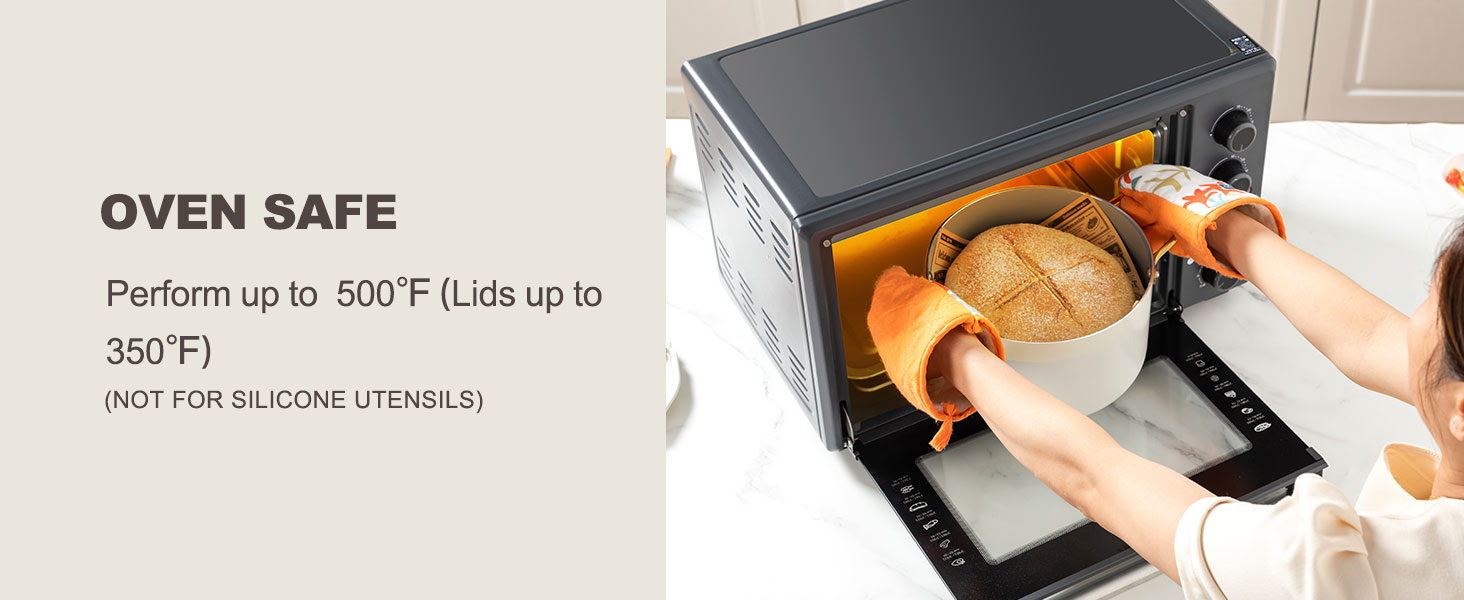 Набір посуду Keramik KochSet керамічний антипригарний (індукція, духовка, посудомийка) бежево-білий з золотом