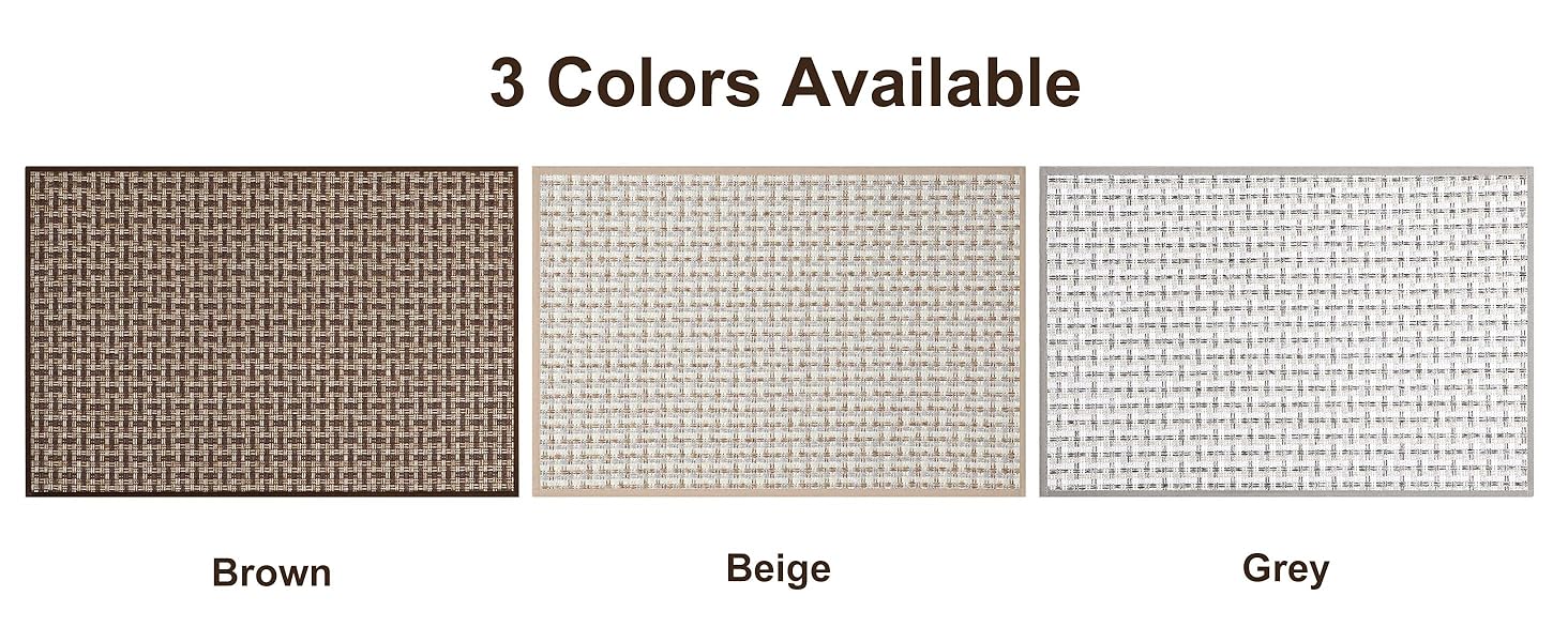 Килимок для дому 41x61 см, антиковзаюча підлога, для входу, коричневий