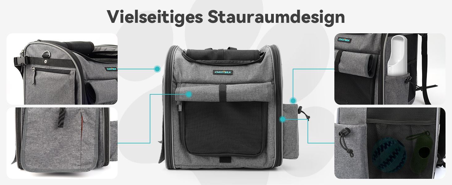 Корзина для собак на велосипед, до 10 кг, складана, дихаюча, 4-в-1 (рюкзак, сумка на плече, автокрісло), міцна L-подібна кріплення Φ55mm, зручна подушка, світловідбиваючі смуги