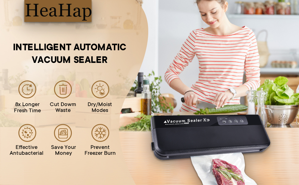Вакуумний пакувальник 4-в-1: вакуумний пакувальник, запаювач фольги, вакууматор для продуктів, Sous Vide