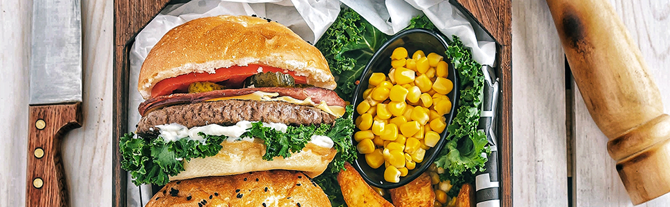 М'ясорубка електрична Edihome з насадкою для ковбас, багатофункціональна, 3 диски для подрібнення (чорно-біла)