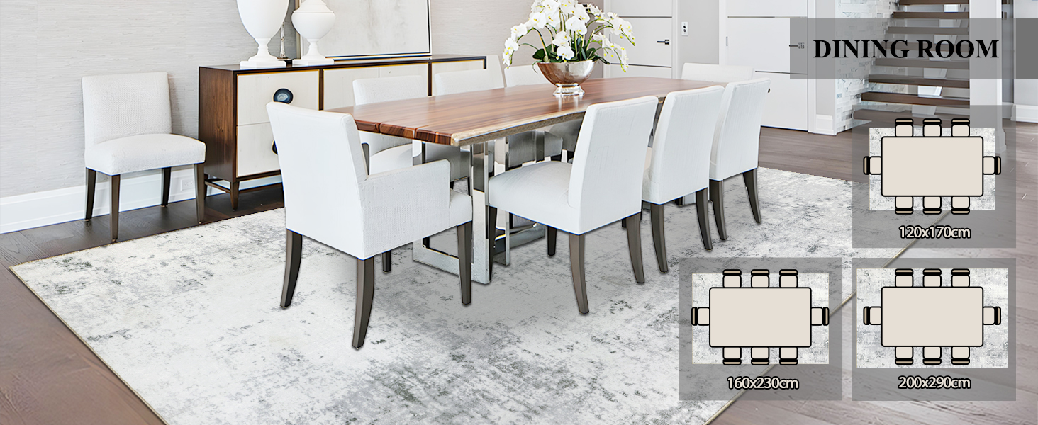 Килим для вітальні 160x230 см, абстрактний, короткий ворс, для спальні, миючий, сучасний, м'який, для дитячої, сірий (160 x 230 см, прямокутний)