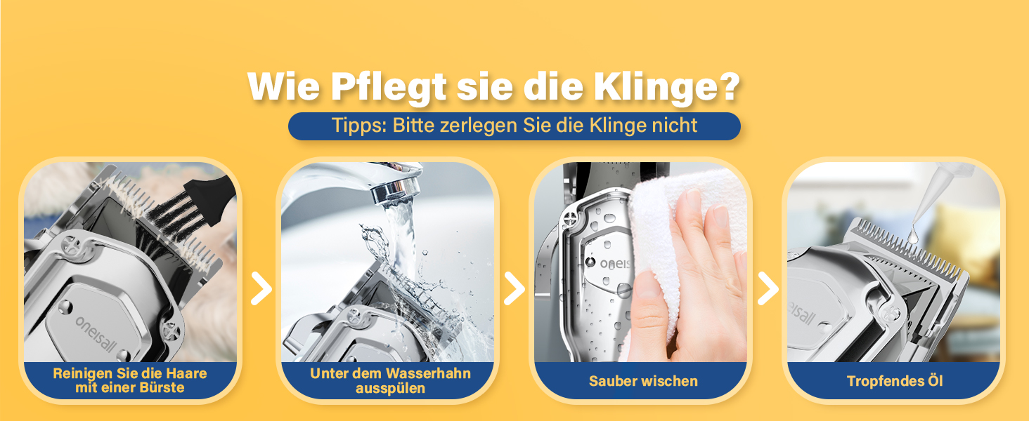 Професійна машинка для стрижки собак Oneisall 3-в-1: для густого хутра, тиха, для собак та котів, срібно-чорна