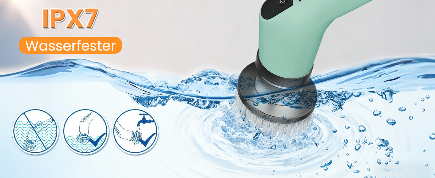 Електрична щітка для чищення швів та поверхонь з 10 насадками, регульована ручка для ванної, кухні, авто, підлоги