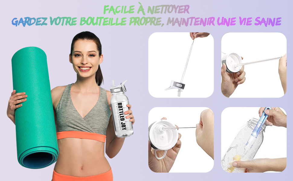 Пляшка для води з трубочкою 3.5 л, BPA-free, герметична, пластикова спортивна пляшка з часовими мітками для фітнесу, офісу, дому та активного відпочинку