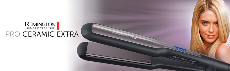 Випрямляч для волосся Remington S5525 Pro-Ceramic з широкими пластинами 45 мм, LCD-дисплей, 150-230°C, для густого волосся