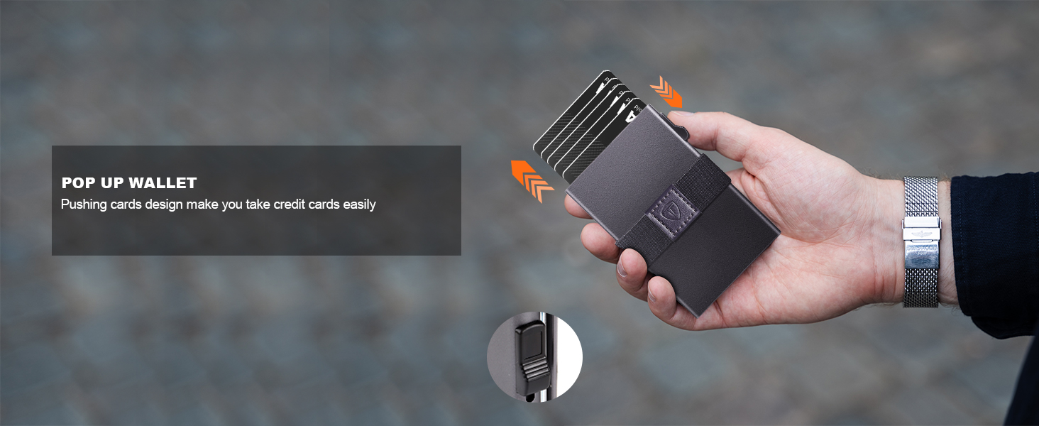 Елегантне металеве картхолдер для 12 карт з RFID захистом (алюміній, сірий)