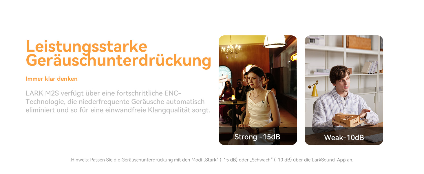 Hollyland Lark M2S Бездротовий мікрофон-лапка з USB-C для iPhone 15/16 та Android, кліпса з титану, Plug-and-Play, шумозаглушення, радіус дії 300 м, 27 годин роботи від акумулятора (2TX+1RX+зарядний пристрій) Чорний