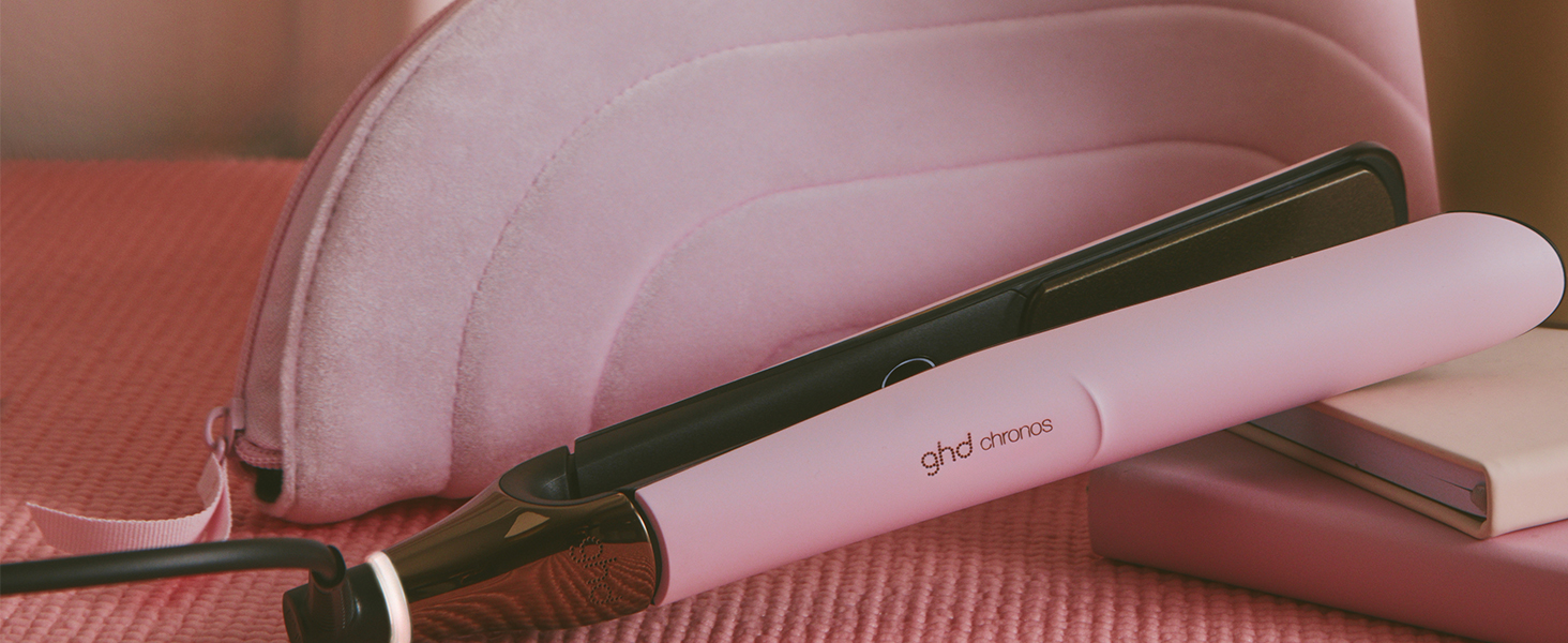 Випрямляч для волосся ghd glide: щітка-випрямляч для гладкого та блискучого волосся, випрямляє та укладає сухе волосся, без пуху, для всіх типів волосся, без екстремального пошкодження тепла (Pink Sorbet)