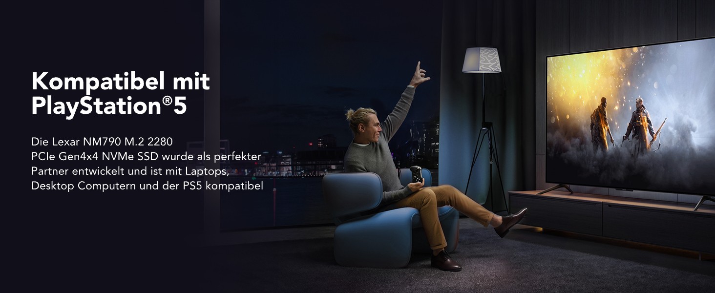 Lexar NM790 2TB SSD NVMe PCIe Gen4x4: Швидкий диск для PS5, ПК, ноутбука, геймерів