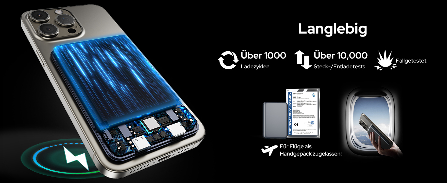 Powerbank TRKOY MagSafe 5000mAh з бездротовою зарядкою та USB-C, сірий колір, для iPhone 17/16/15/14/13/12