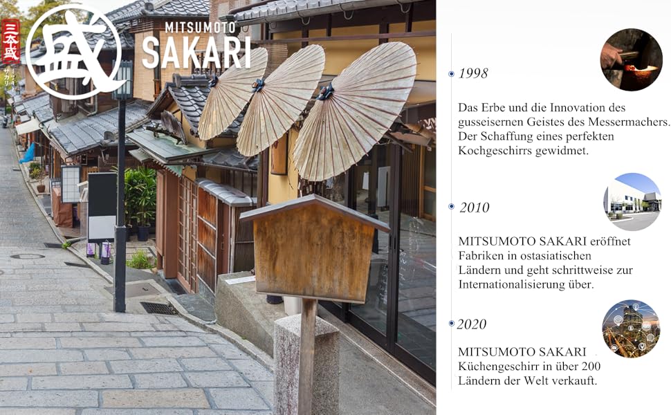 Ніж кухарський Mitsumoto Sakari Gyuto 20 см, AUS-10 Дамаст, ручка з пакавуду, в подарунковій дерев'яній коробці