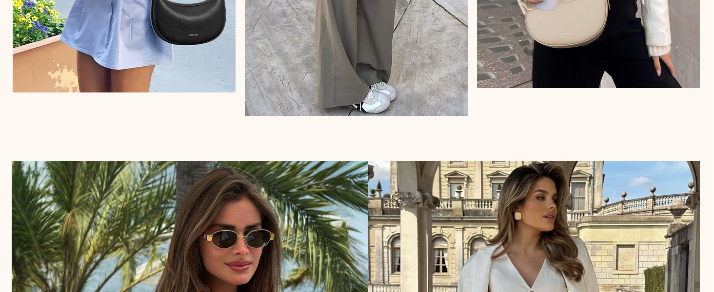 Сумка жіноча BOSTANTEN велика шопер з PU шкіри, елегантна сумка через плече, Hobo Bag чорна (1-3320-бежева)