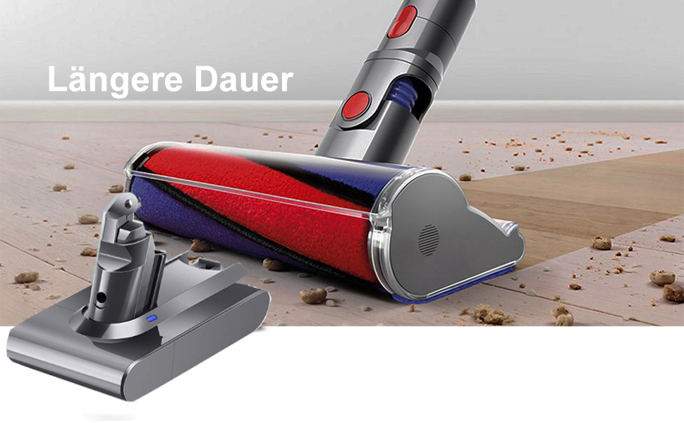 Замінний акумулятор V6 6.0Ah для пилососів Dyson V6 (DC62, DC58, DC59, DC61, DC62 Animal, DC72, DC74, SV03, SV04, SV05, SV06, SV07, SV09) + 2 фільтри