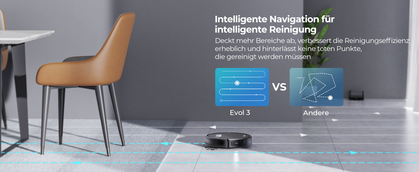 Робот-пилосос Laresar з функцією миття, 4500Pa, 3-в-1, сумісний з Alexa, 180 хв роботи, для шерсті тварин, килимів, твердих підлог