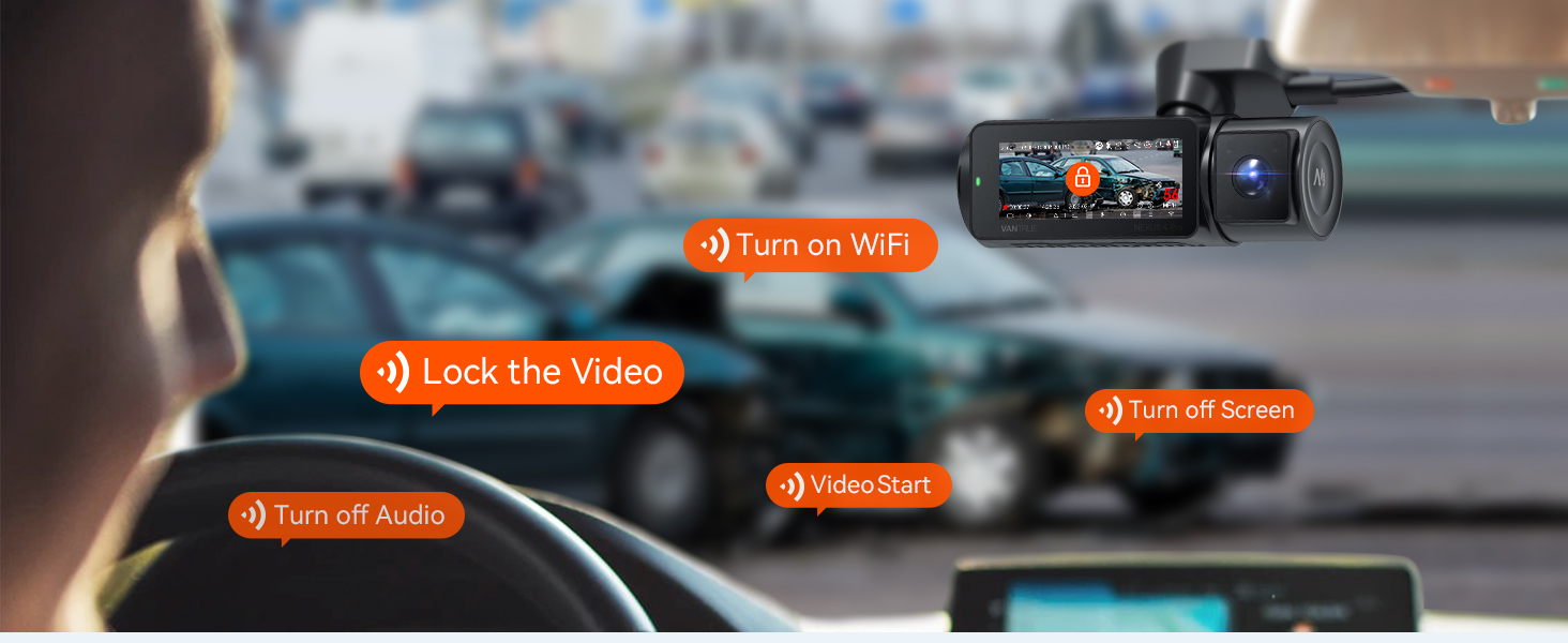 Відеореєстратор VANTRUE STARVIS 2: 4K + 1080P + 1440P, 3 канали, GPS, WiFi, паркувальний режим, нічне бачення, LTE (N4 Pro)