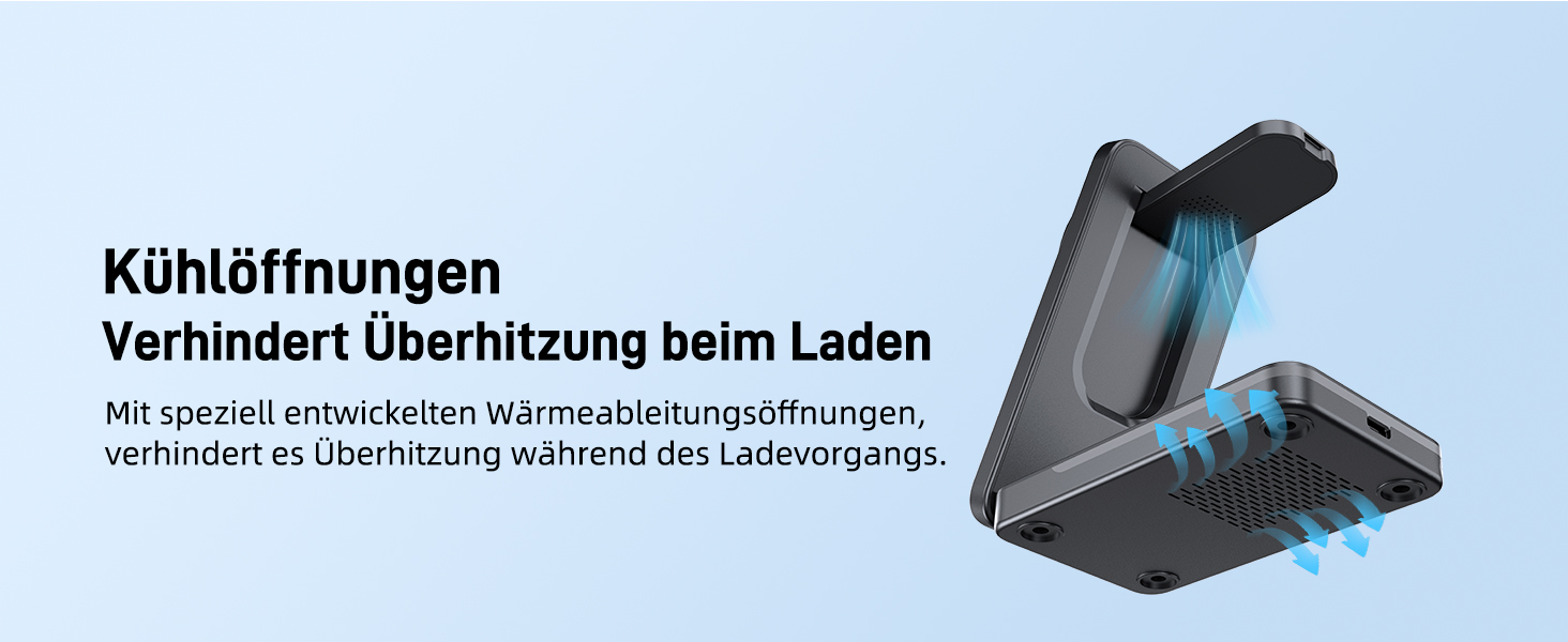 Магнітна зарядна станція 3-в-1 для Samsung Galaxy S26 Ultra, S25, Z Fold 7, Z Flip 7, Galaxy Watch Ultra 8/7/6 та Buds Pro 3 - бездротова, складна, чорна