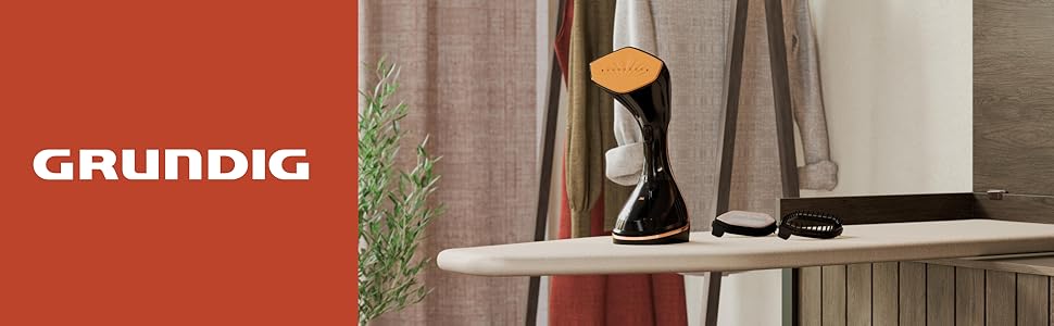 Праска з парою GRUNDIG SI 8050: 3000 Вт, SteamSense, керамічна підошва, автоматичне декальцинація, Drip Stop, чорно-коричневий