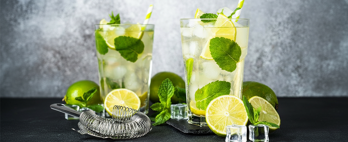 Набір для коктейлів 6 предметів з нержавіючої сталі, 750 мл, з аксесуарами та рецептами для дому, бару, вечірок (15 шт)