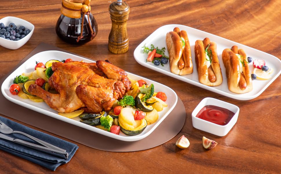 Набір сервірувальних тарілок Vancasso Stern для 4 осіб, 3 шт., зелений (тарілки для їжі, десерту, сніданку, кераміка)